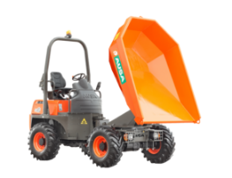 AUSA 350 dumper with cargo box lifted
